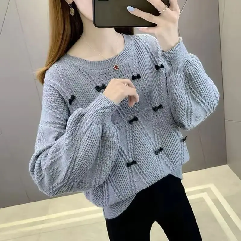 하이웨이스트 숏 점퍼 스웨터 여성 2025 가을 겨울 신상 패션 풀오버 슬림핏 이너 셔츠 조커 니트 여성 의류