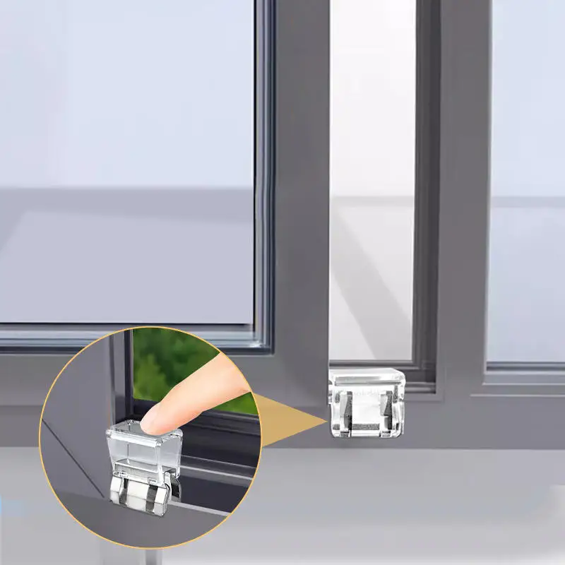 جديد 6/12 قطعة سلامة الأطفال نافذة قفل سدادة انزلاق نافذة الباب المحدد انزلاق وشاح سدادة مكافحة سرقة أقفال أمان الطفل
