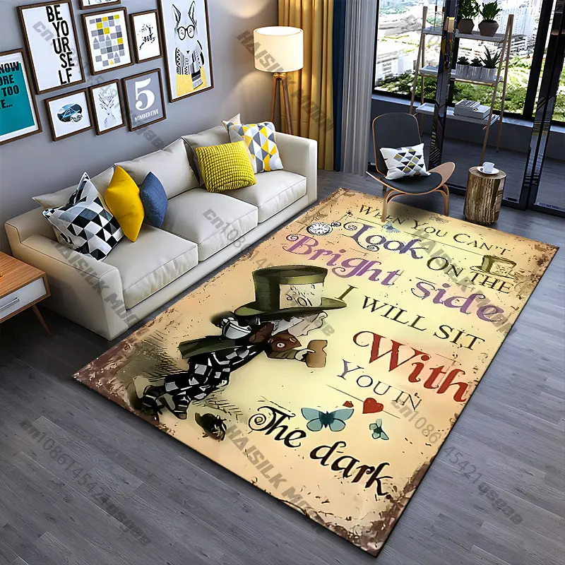 Support companionship in tough times carpet Yoga living room room decor children's crawling mat doormat area rug games mat