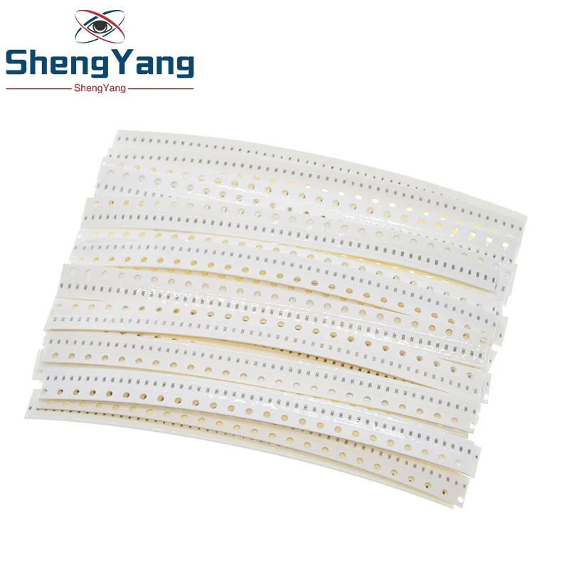 TZT 0402 SMD Ceramic Capacitor Assorted Kit 1pF~10uF 50values*50pcs=2500pcs Chip Ceramic Capacitor Samples ki