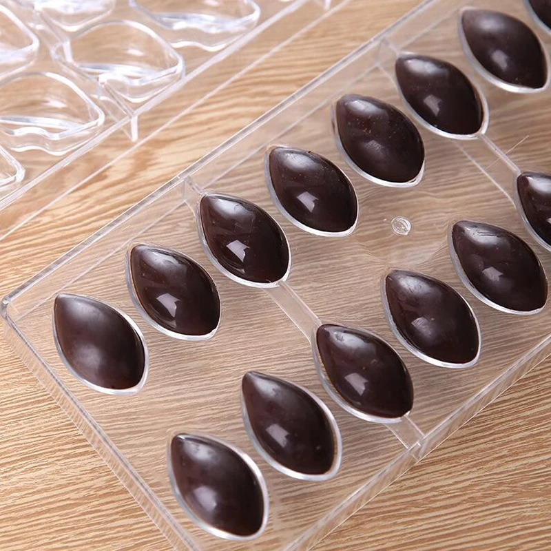 Water droplet Shape Polycarbonate Chocolate Mold For Baking Chocolate Factory Cake Candy Mold Confectionery Tool Bakeware