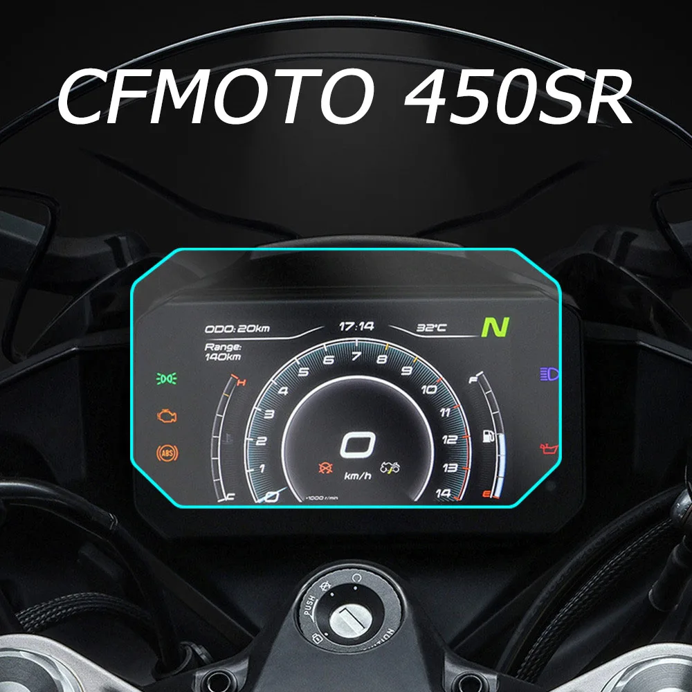 Protector de pantalla de película de protección contra arañazos para motocicleta CFMOTO 450SR 2022 Accesorios