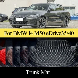 Custom Car Trunk Mats for Bmw i4 EV m50 eDrive40 eDrive35 2022 2023 2024 Car Accessories Auto Goods Interior Details