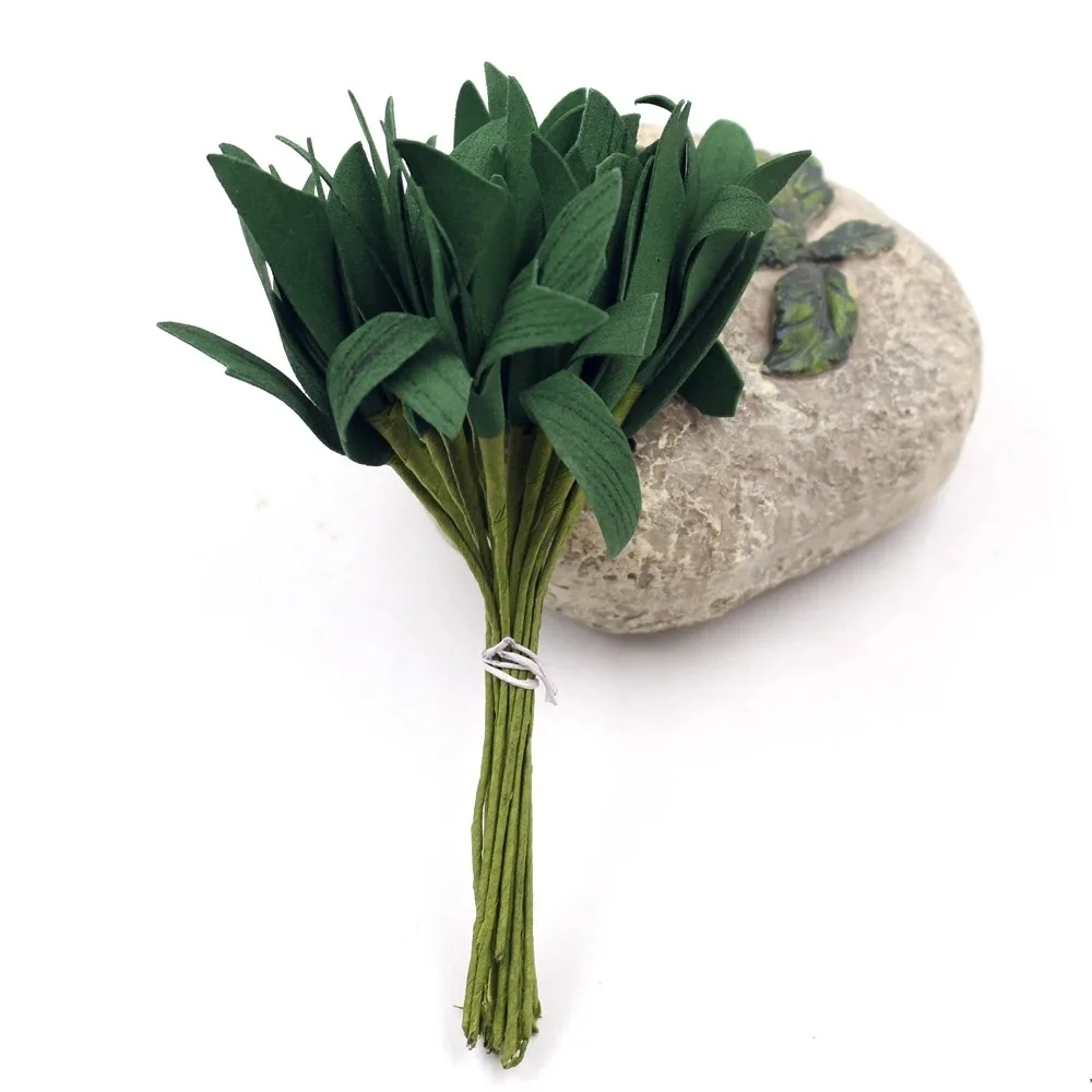 20Pcs/Lot Artificial Green Foam Leaves Bouquet Wedding Party Decorative Accessories Leave Fleurs Scrapbook DIY Decor Supplies