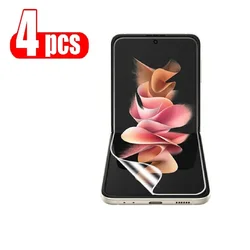 4Pcs Inside Hydrogel Film for Samsung Galaxy Z Flip 5 Soft Screen Protector Flip 4 3 Not Glass