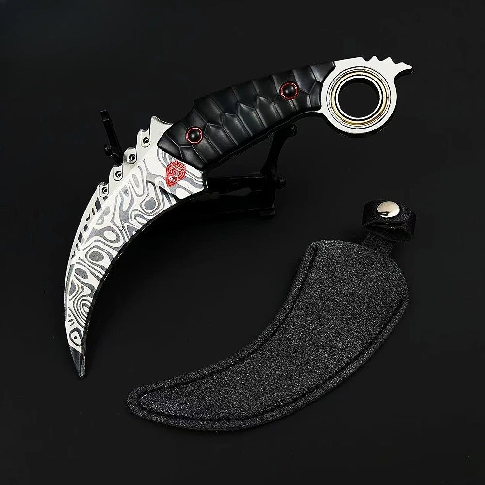 18 سنتيمتر ساحة اندلاع لعبة صينية الأجهزة الطرفية كامل المعادن الحرفية مخلب سكين سلاح نموذج تحصيل مكتب الحلي الصبي لعبة الهدايا