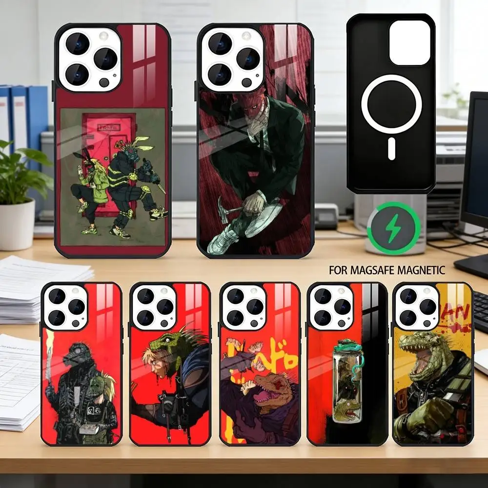 

Dorohedoro Phone Case For iPhone17,16,15,14,13,12,11 Plus,Pro Magnetic with Magsafe Wireless Charging