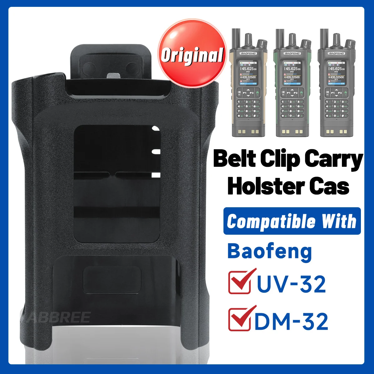 

Baofeng UV-32 Walkie Talkie Зажим для ремня Чехол-кобура для UV32 DM32 DM-32 Чехол-держатель для двусторонней любительской радиостанции Оригинальные аксессуары