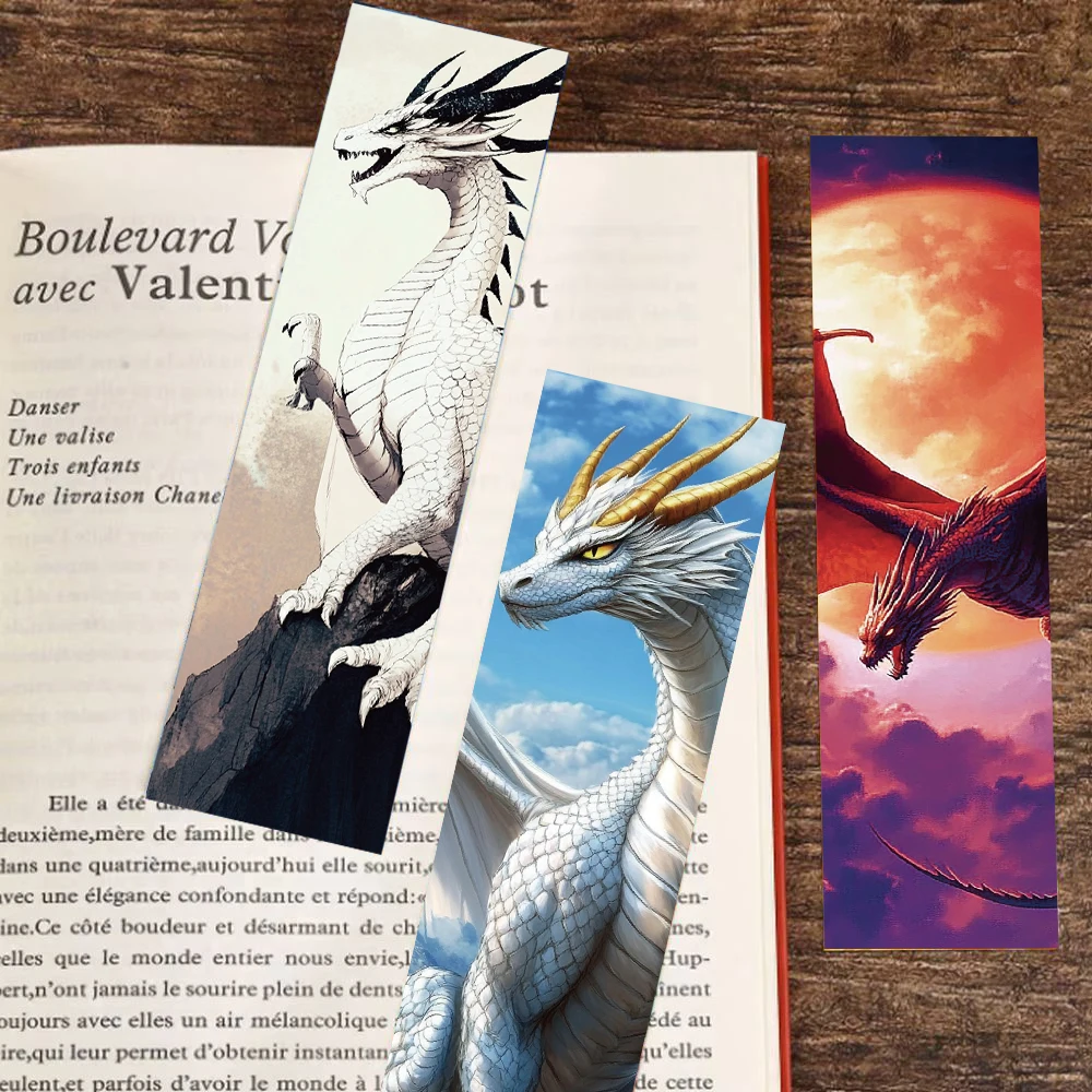 30PCS Dragon Wing Bookmark Reading Pages Marking Gifts Students Girls Creative Cartoon Phone Gifts Decorations DIY Bookmarks