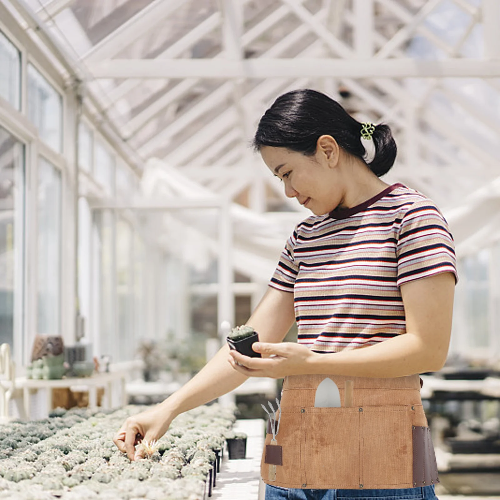 أداة الخصر الحقيبة قماش فائدة المئزر للبستانيين النجارين الكهربائيين لحام جيوب تخزين دائم حزام قابل للضبط أداة #1