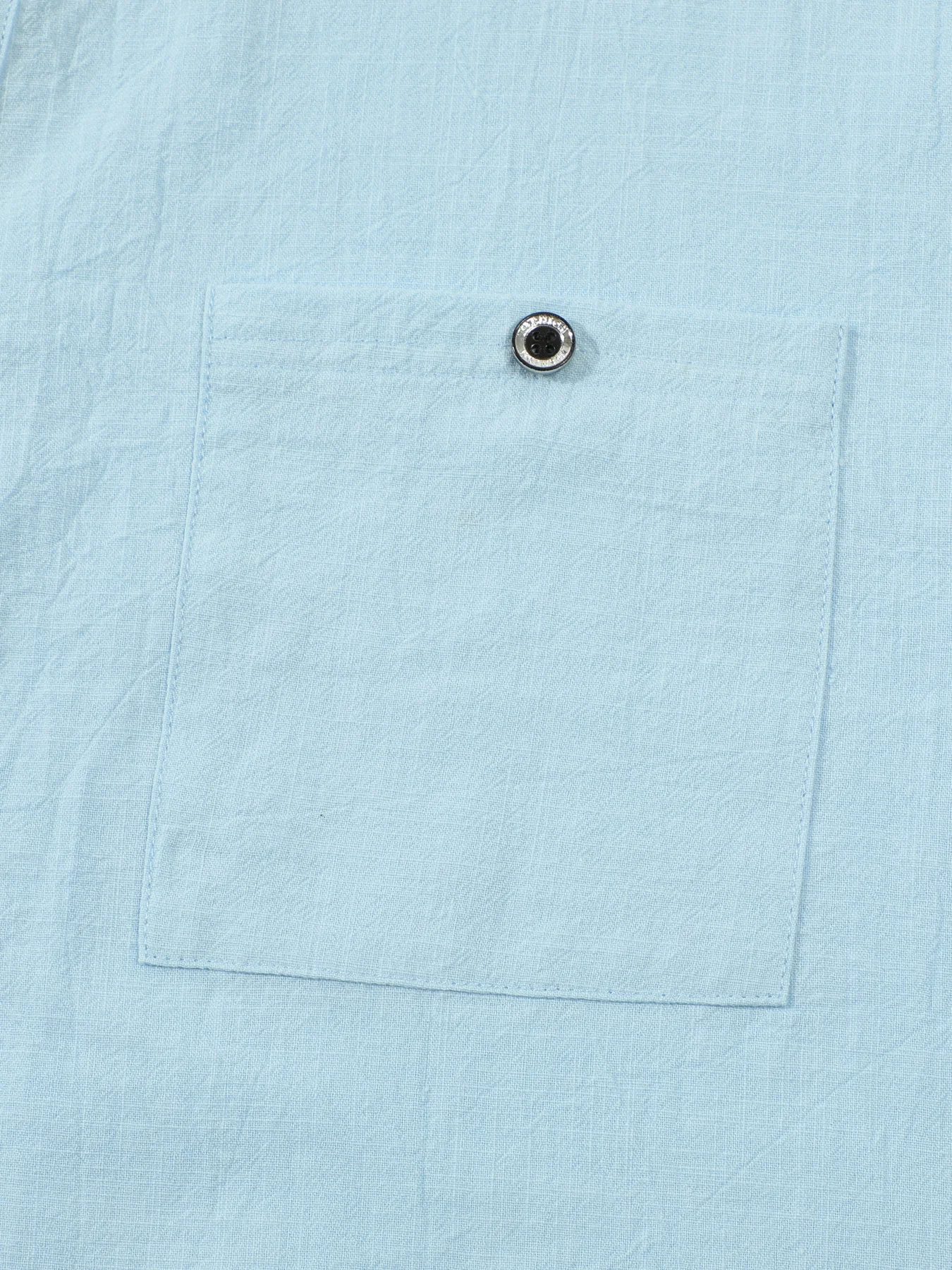 2025 خريف جديد الرجال الموضة الأوروبية القطن والقنب قميص طويل الأكمام الوقوف طوق بلون طويل الأكمام هينلي قميص #5