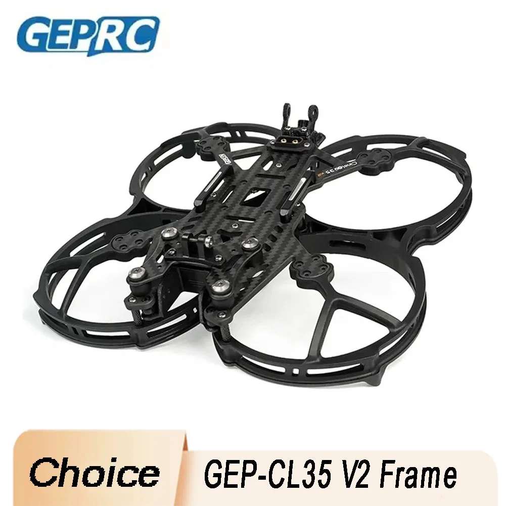 

GEPRC GEP-CL35 V2 Frame Kit Carbon Fiber High Strength for CineLog35 V2 FPV DIY Quadcopter Enthusiasts
