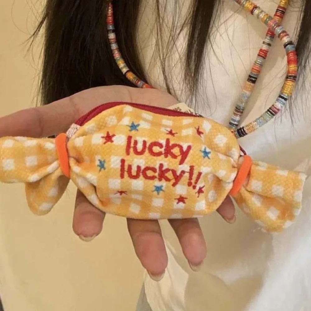 Sweet Candy Design Coin Purse Star Anti-lost Sugar Shaped Decorative Bag Pendant Storage Pouch Creative Mini Bundle Pocket