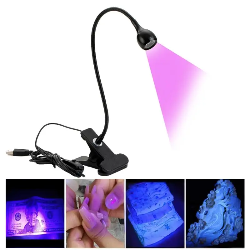 

USB LED Ultraviolet Light For IPhone Repair Fast Solidifying No Shading UV Lamp Curing Gel UV Green Oil With Holder Clip