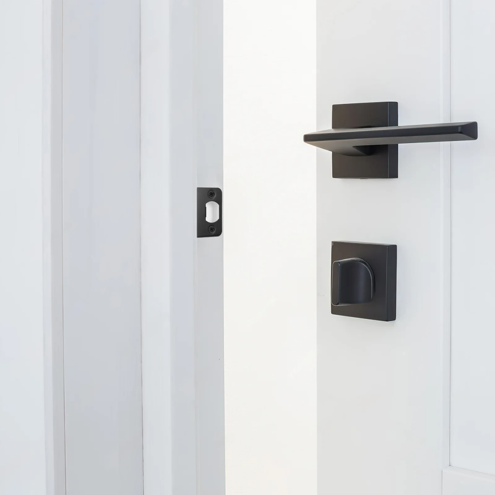 4 قطعة لوحة سترايك معدنية ديدبولت غطاء لوحات أمن الوطن الصلب مزلاج الباب الأمامي تعزيز عدة لوحة تعزيز الباب