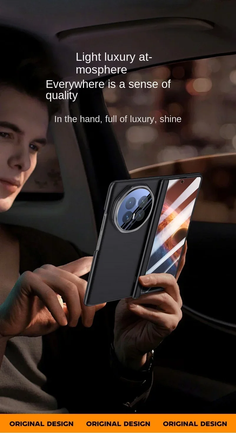 For Honor Magic V6 magic V5 Spring Hinge Holder Camera protect Cover With Privacy Tempered Glass Flim Full Protective Case
