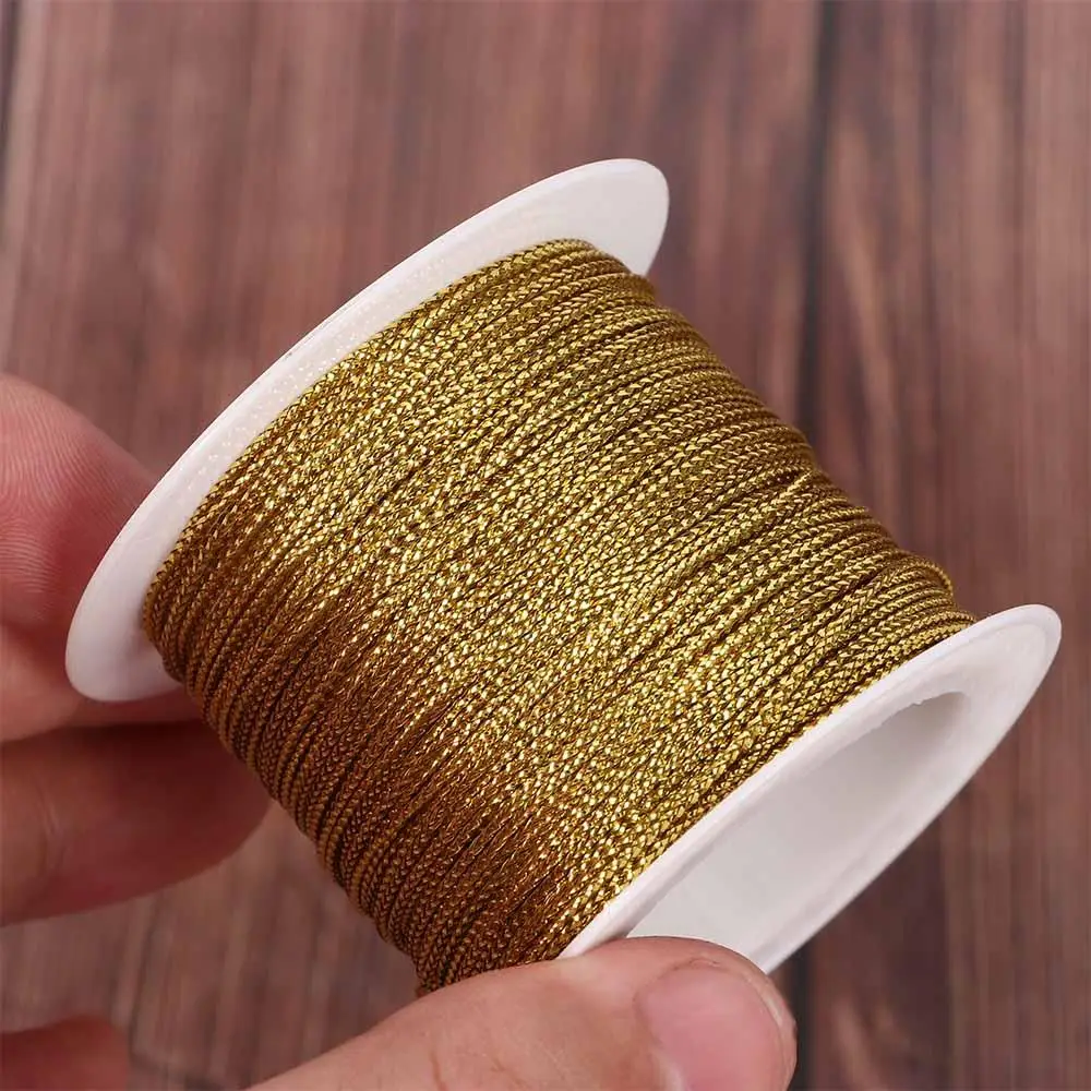 Gold Silver Red Rope Necklace Bracelet Making No-slip Clothing Cord Polyester Fiber Cord Cord Thread DIY Rope String