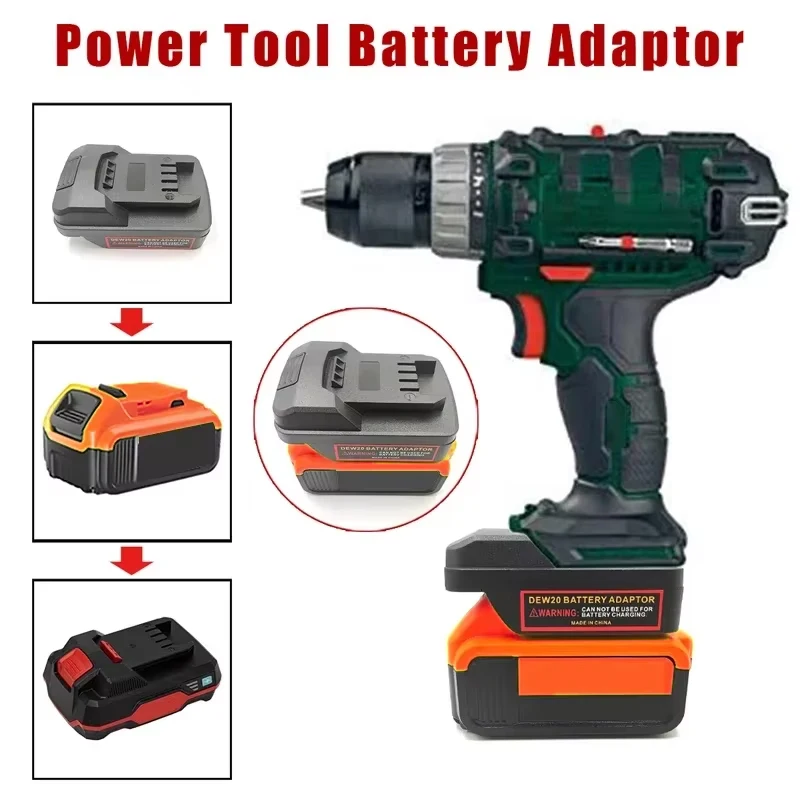 For Dewalt 18V/20V Li-Ion Battery To For Parkside 20V Li-ion Battery Electrical Tools Adapter Converter Battery Adapter