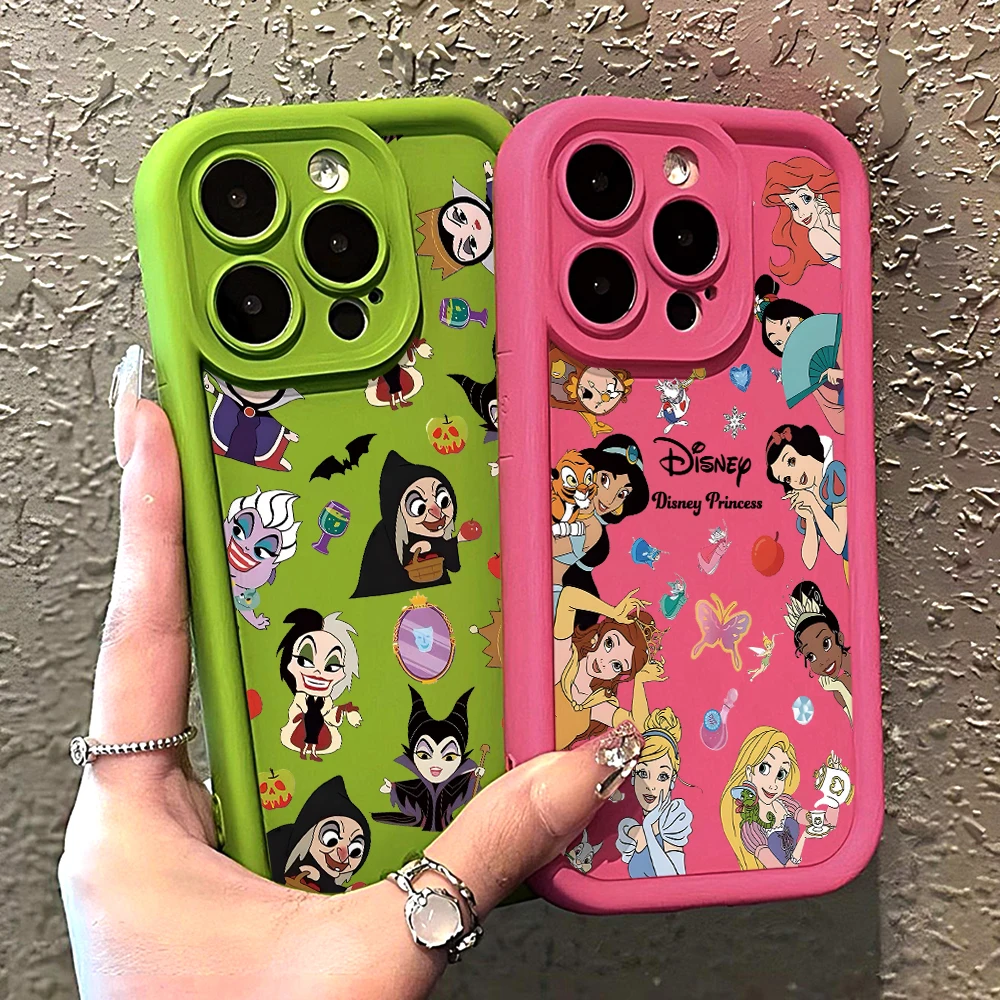 Cute Disney Princess Evil Queen Phone Case for Samsung Galaxy A73 A71 A55 A54 A53 A52 A51 A34 A23 A14 A13 A12 A06 4G 5G Cover