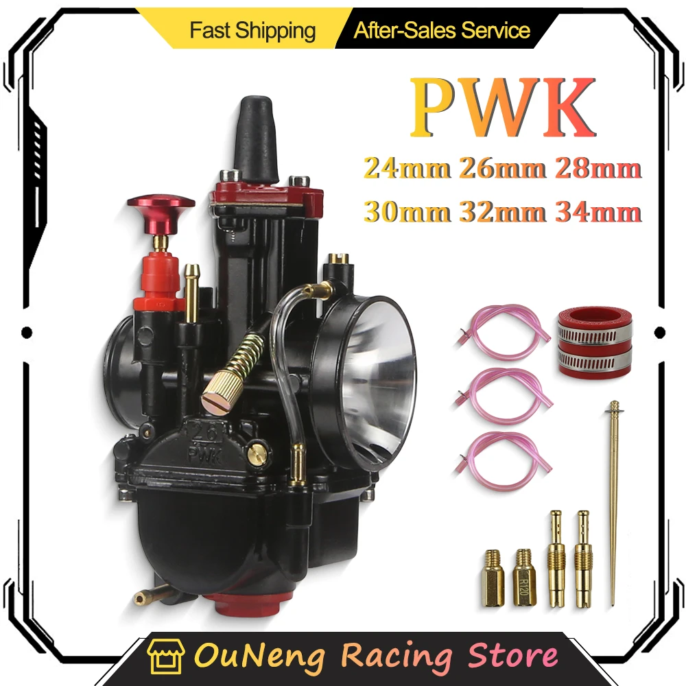 

Universal Motorcycle Carburetor 21 24 26 28 30 32 34mm PWK Power Jet For Keihin Dirt Bike ATV Racing 2-stroke 4-stroke 125-250cc