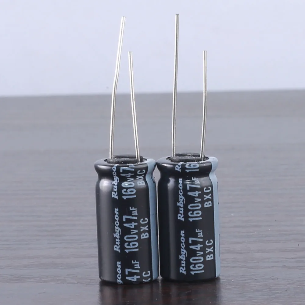 

10pcs RUBYCON BXC 47uf 160v 47mfd Capacitor high frequency 105℃ 10*20mm