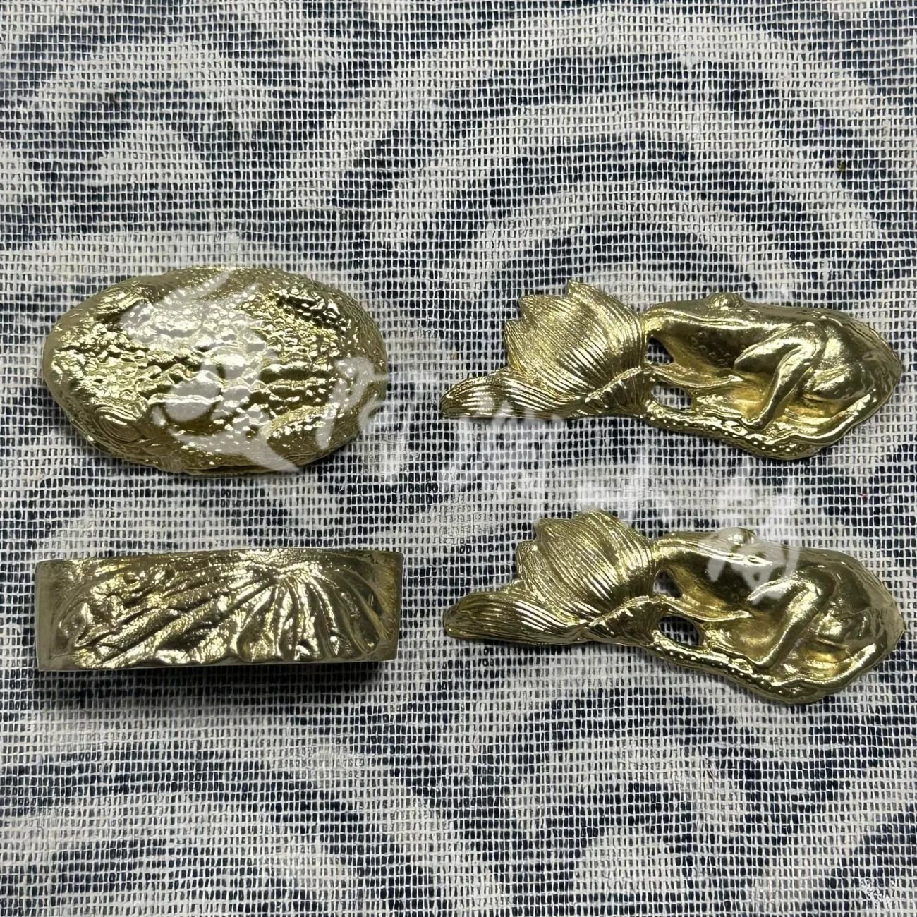 

Набор ярких латунных медных лягушек, лотосов, Fuchi Kashira Menuki, японский меч-катана, фитинги, аксессуары