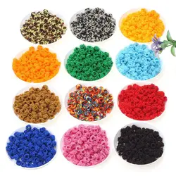 30PCS 6mm Rope Button Beads Colorful Chinese Pineapple Knots Woven Braided Buckle Tassel Cap For Bracelets DIY Jewelry Making