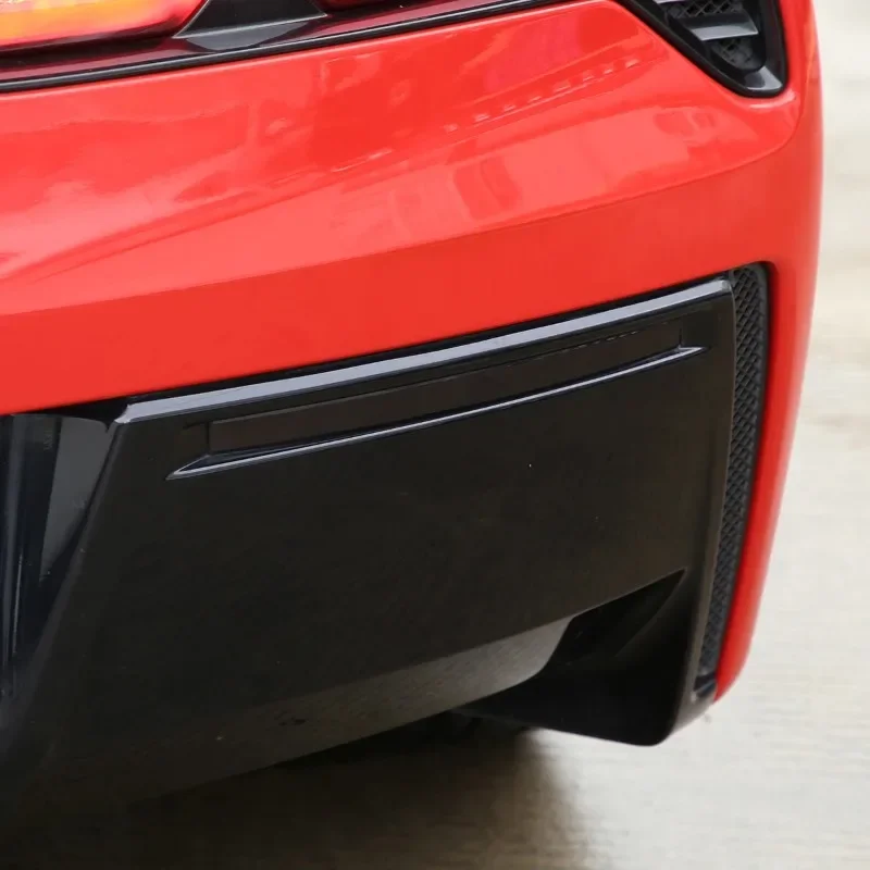 

ABS Blackened Car Rear Tail Light Rear Fog Lamps Blackout Cover Trim Sticker Car Accessories For Chevy Corvette C7 2014-2019