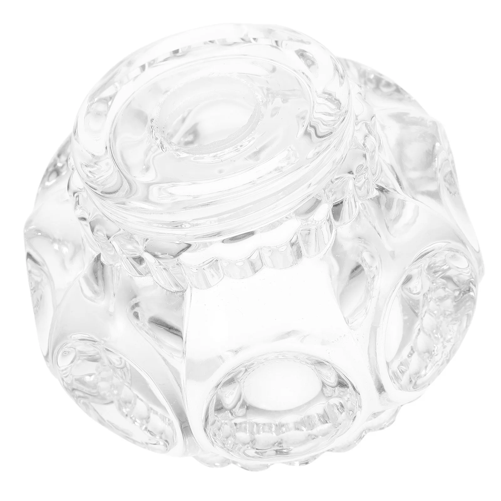 

Clear Glass Table Lamp Shade Elegant Globe Design Aromatherapy Light Cover Replacement for Wall Ceiling Fan Bathroom Vanity and