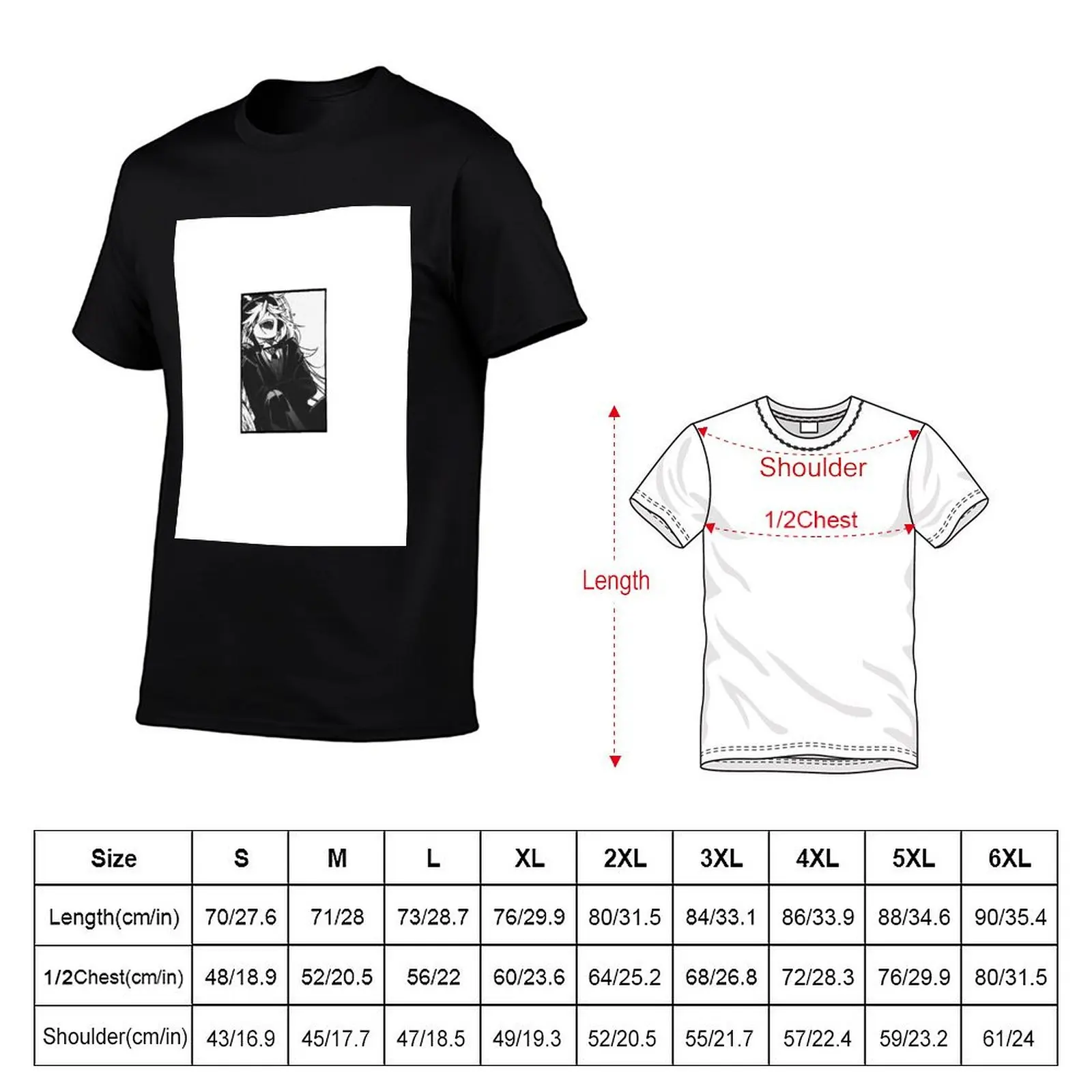 Undertaker Black Butler T-Shirt Plus Size Outdoor Casual Top T-Shirt - view 5