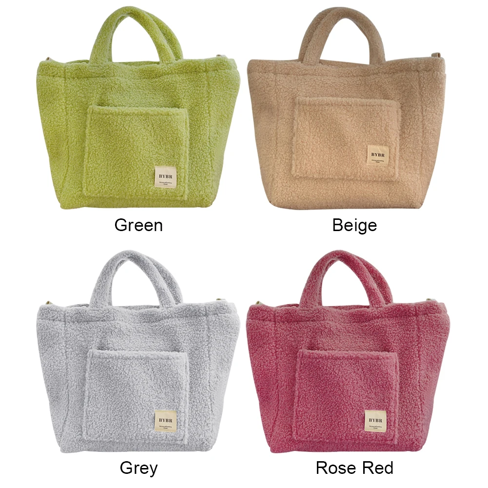 冬のメッセンジャーバッグ ソフトプラッシュ レディース ハンドバッグ 大容量 フリース ショルダーバッグ ラムダウン トラベル ストリート レディース ハンドバッグ