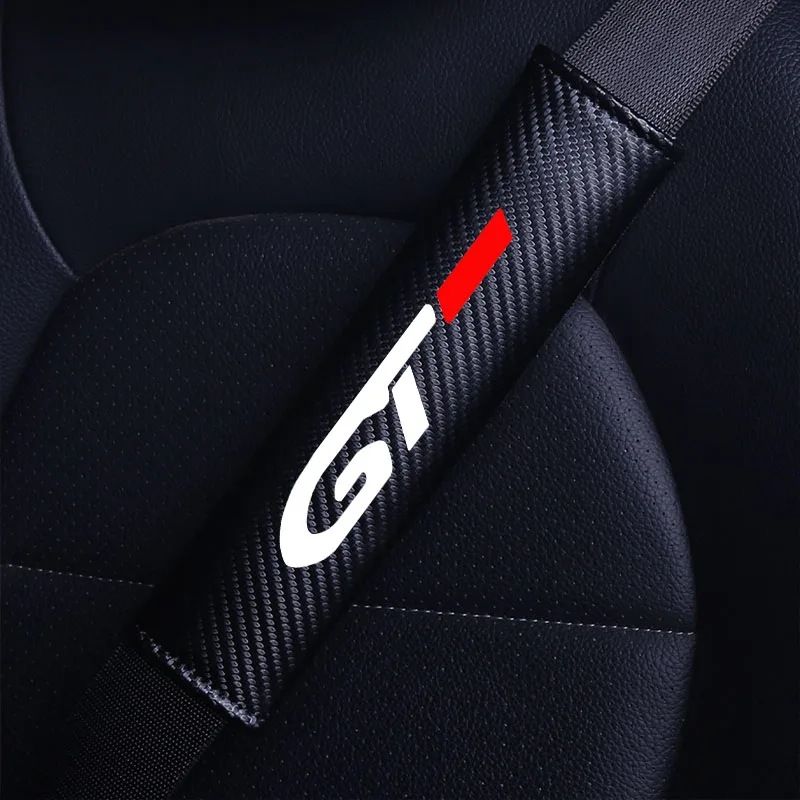 Car Safety Belt Cover Shoulder Pad For Peugeot GT GTline 3008 308 T9 208 508 2008 Rifter 5008 207 206 408 108 4008 Accessories