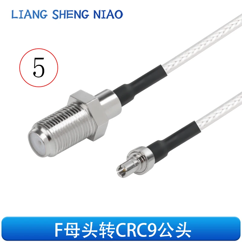 Kabel adaptera RF RG316 Złącza męskie i żeńskie F do CRC9 Przedłużacz kabla połączeniowego sygnału antenowego f do CRC9