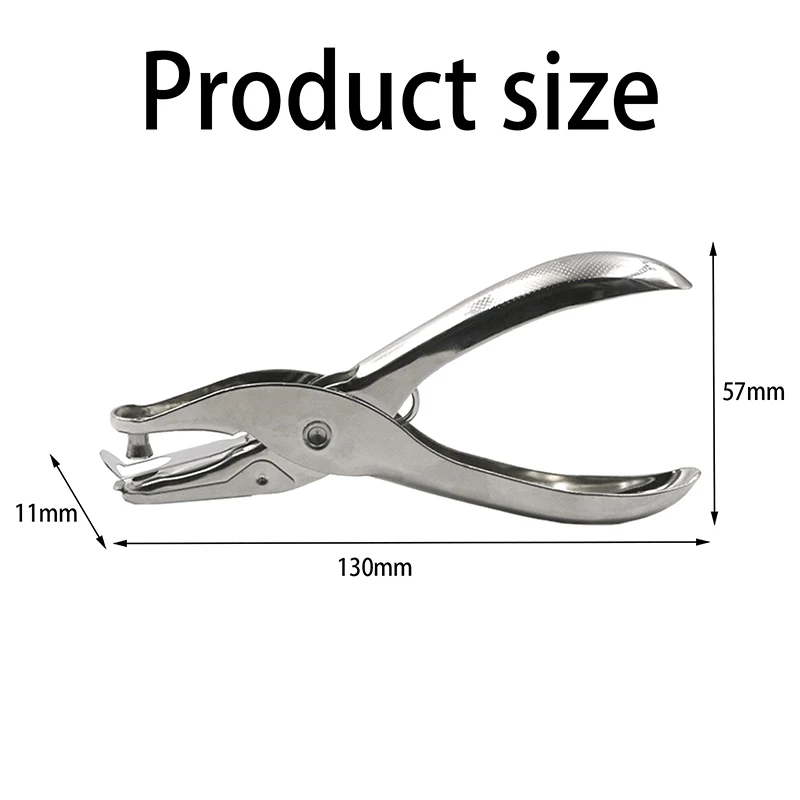 3/6mm Hole Puncher Portable Single Hole Punch Paper Material Scrapbooking Handheld Metal Craft Office Binding Supplies