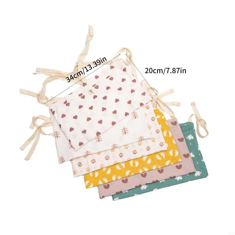 L5YF ESTER ENTRONTION CORT CRIB BAG BAS مع ميزة جيوب كبيرة مزدوجة لزجاجات الحفاضات لعبة