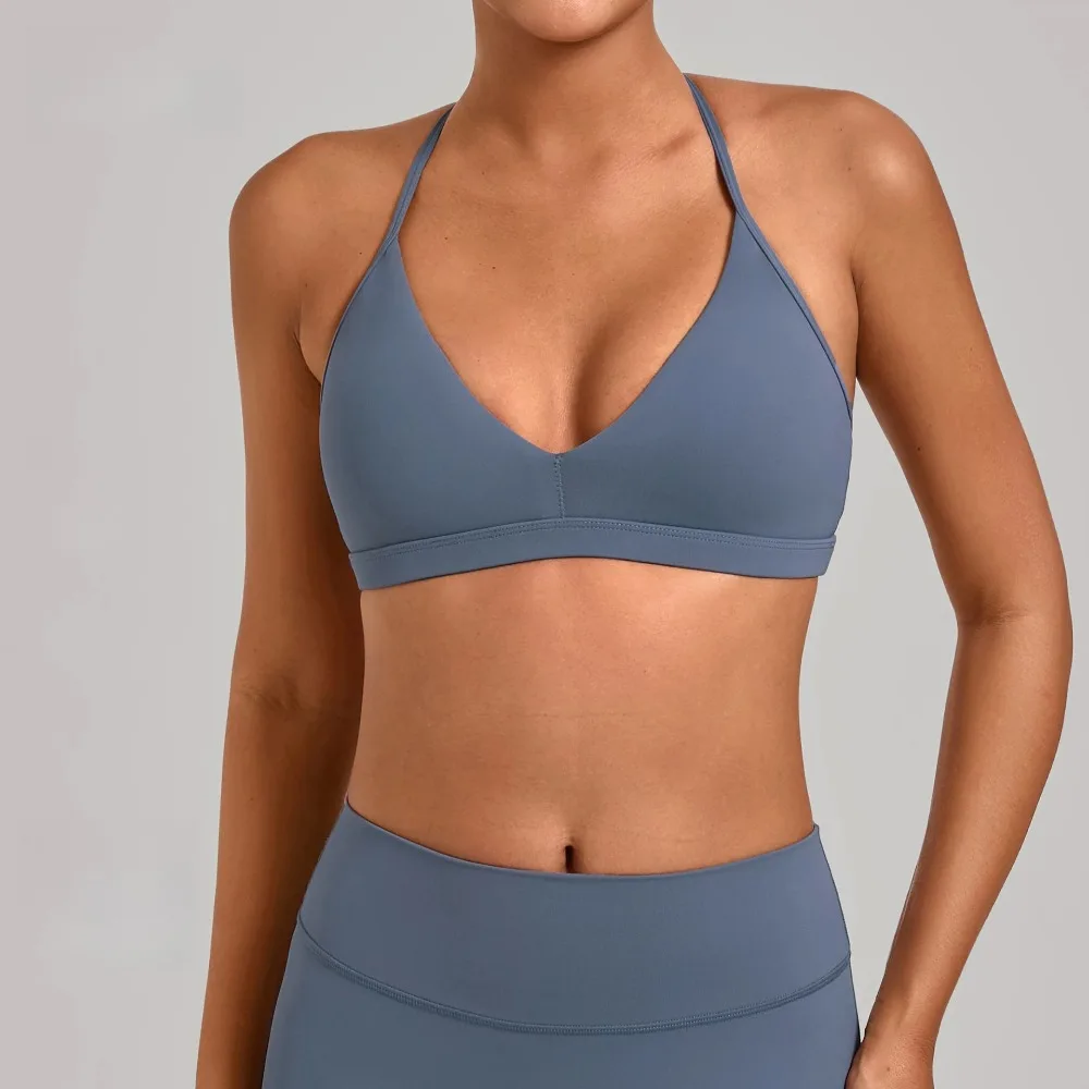Gym Workout Fitness Top Adjustable Strap Yoga Bras Hollow Out Back Versatile Sports Bra Fitness Running Sports Bra for Women view 2
