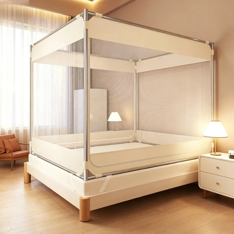 Bed mosquito net household bedroom premium anti-drop yurt mini to prevent falling off the bed full bottom
