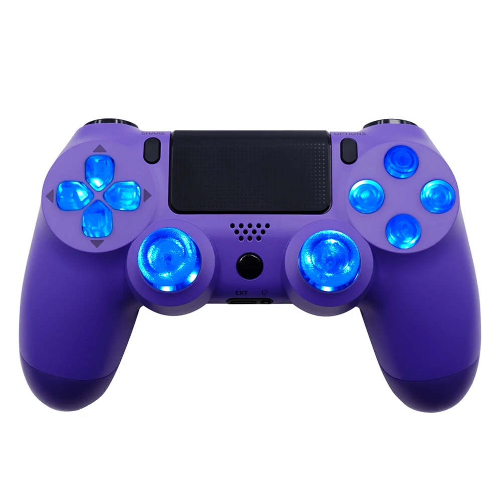 Kit de Botones DTF LED para PS4, D-Pad Luminoso de 6 Colores para Control de PS4, Accesorios Electrónicos