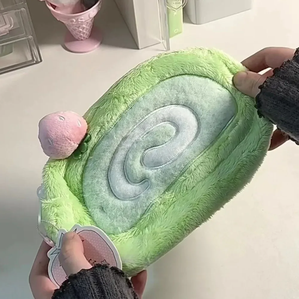 

Creative Stationery Pencil Pouch Storage Plush Pencil Bag Large Capacity Cute Swiss Roll Pencil Case Desktop