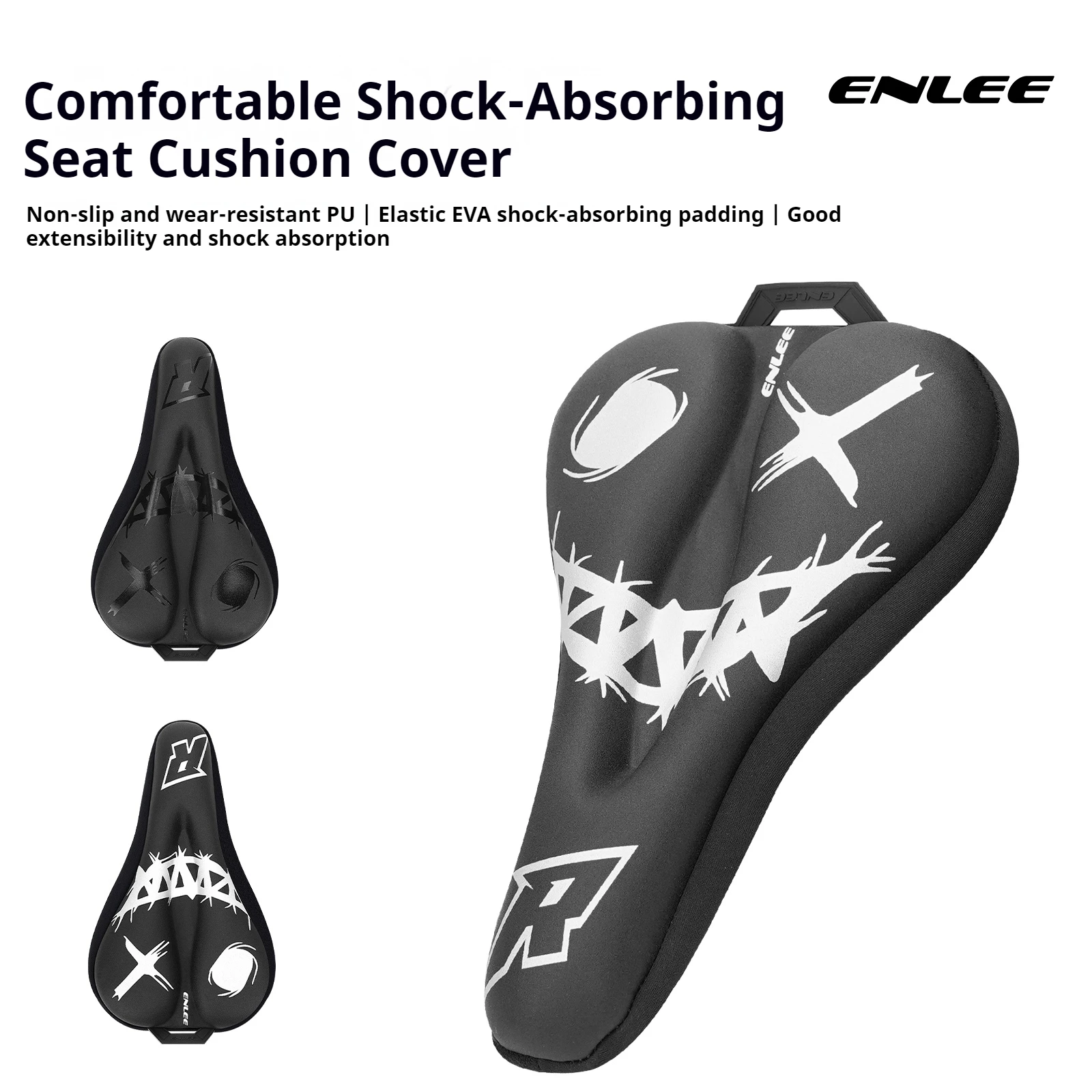 ENLEE Bicycle Saddle Cover Ultra-Lightweight And Soft Unisex Suitable For Mountain And Road Bike Comfortable Riding Seat Cover