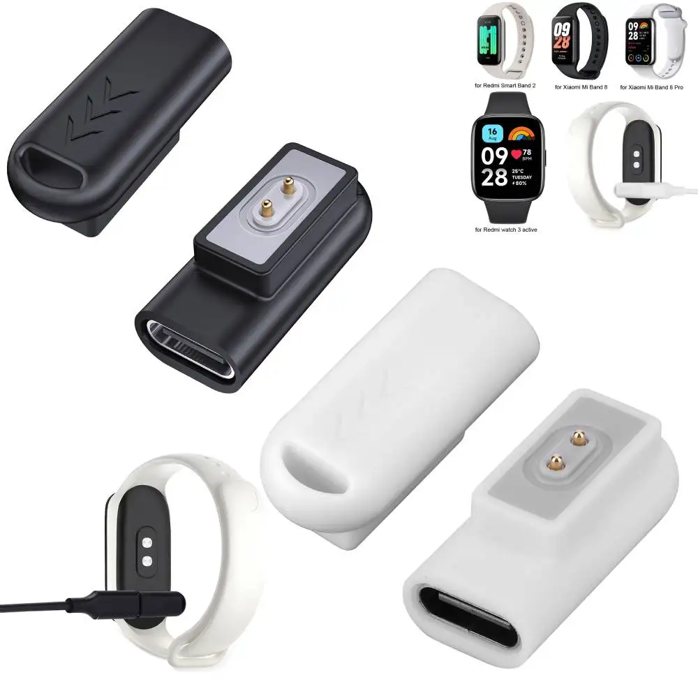 USB TYPE-C Charger Adapter For Xiaomi Mi Band 8 Pro Bracelet & Redmi Smart Band 2 Watch 4 3 Portable Magnetic Charger Connector