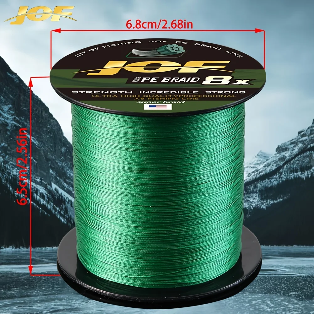 JOF Sedal trenzado 8 hebras – Multifilamento PE para mar y carpa - imagen 4