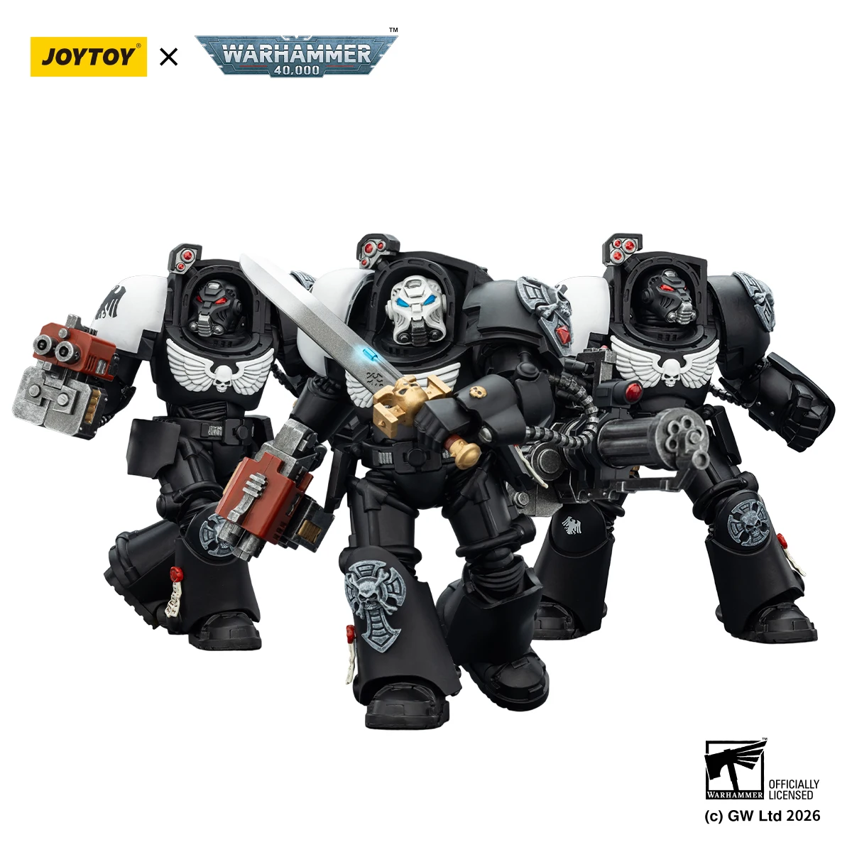 JOYTOY Warhammer 40,000 1/18 Action Figures Terminator Black Templars Dark Angels Imperial Fists White Scars Salamanders view 2