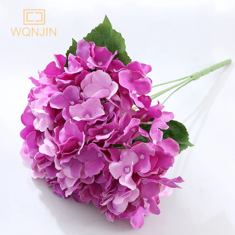 1 Strauß künstliche große Hortensie Blume nach Hause Hochzeits feier Geburtstag Neujahr Valentinstag Blumen dekor künstliche Blume – Detail 19