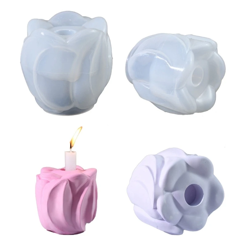 Create Romance Ambiances with Stylish Shaped Sturdy Silicone Holder Mold Supplies for Lovers and Hobbyists