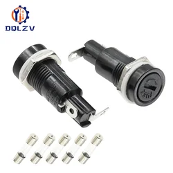 R3-11 Panel Mount Chassis Fuse Holder For 5x20mm Glass Fuses 10A 250V 5*20 High Temperature Resistant