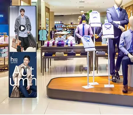 P2.5 LED Poster Display Screen Floor Standing Advertising Poster LED Display Retail Store Wifi Control Digital Poster Screen