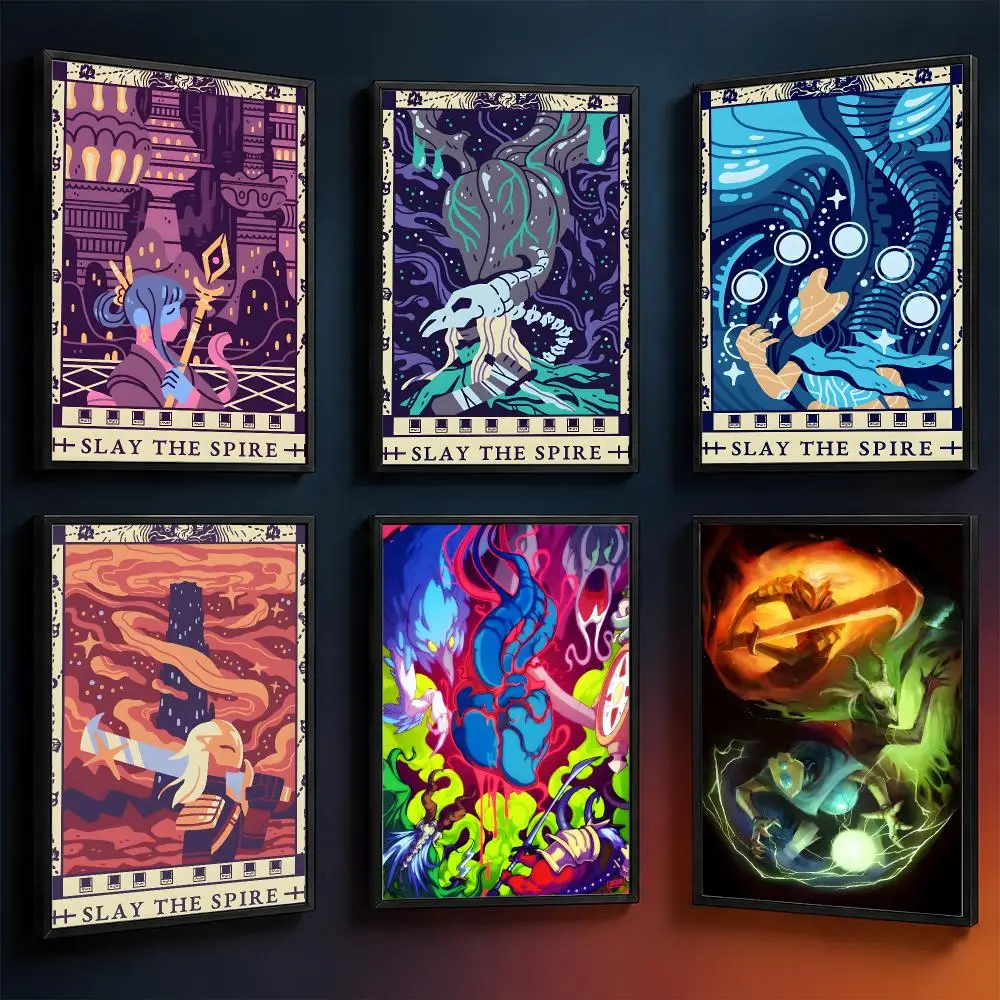Game Slay The Spire 2 Roguelike Poster Wall Art PP Waterproof HD Self Adhesive Modern Home Decor Living Room Apartment Gift
