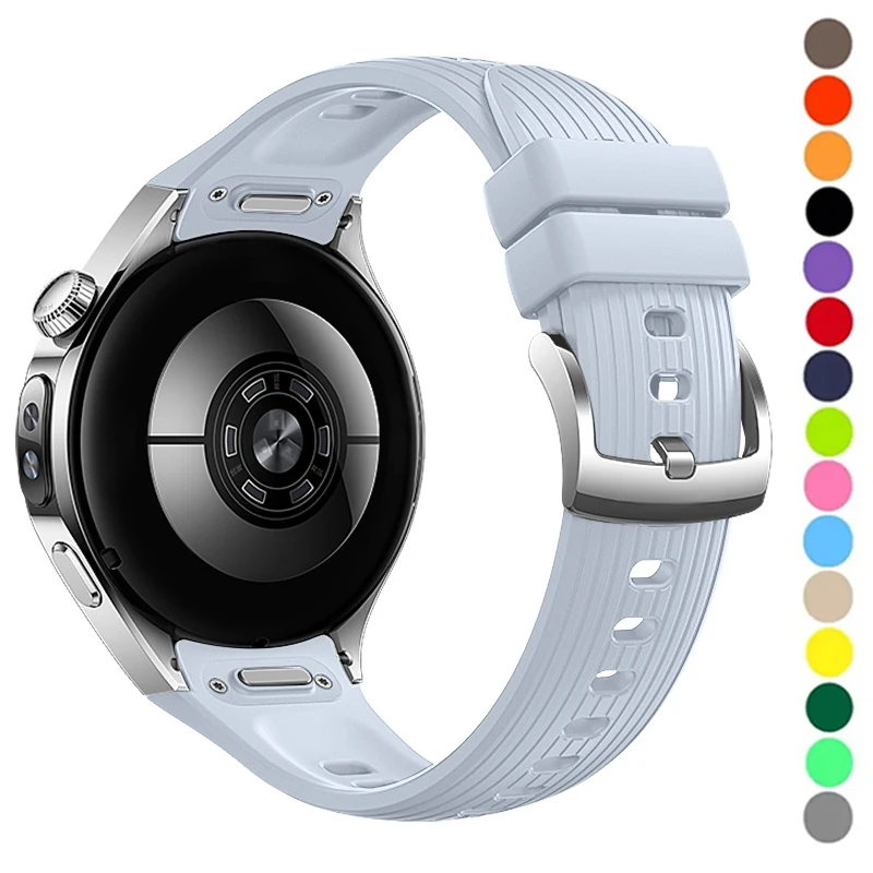 

Силиконовый ремешок для Huawei Smart Watch 5, 46 мм, официальный оригинальный сменный ремешок для Huawei Watch 5, 42 мм, мужской и женский ремешок, аксессуары