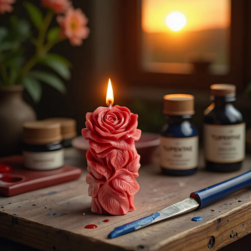 

PYH style scented candle silicone mold DIY Valentine's Day handmade souvenir aromatherapy diffuser stone abrasive tool